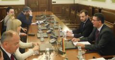 3 December 2018 National Assembly Deputy Speaker Veroljub Arsic in meeting with the members of the German Bundestag